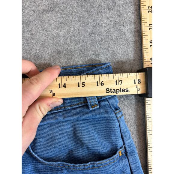 Vintage 70s Levis Jeans Mens Size 33 Blue Bell Bottom Orange Tab OshKosh Grunge - Picture 2 of 9